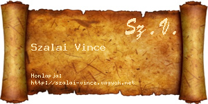 Szalai Vince névjegykártya